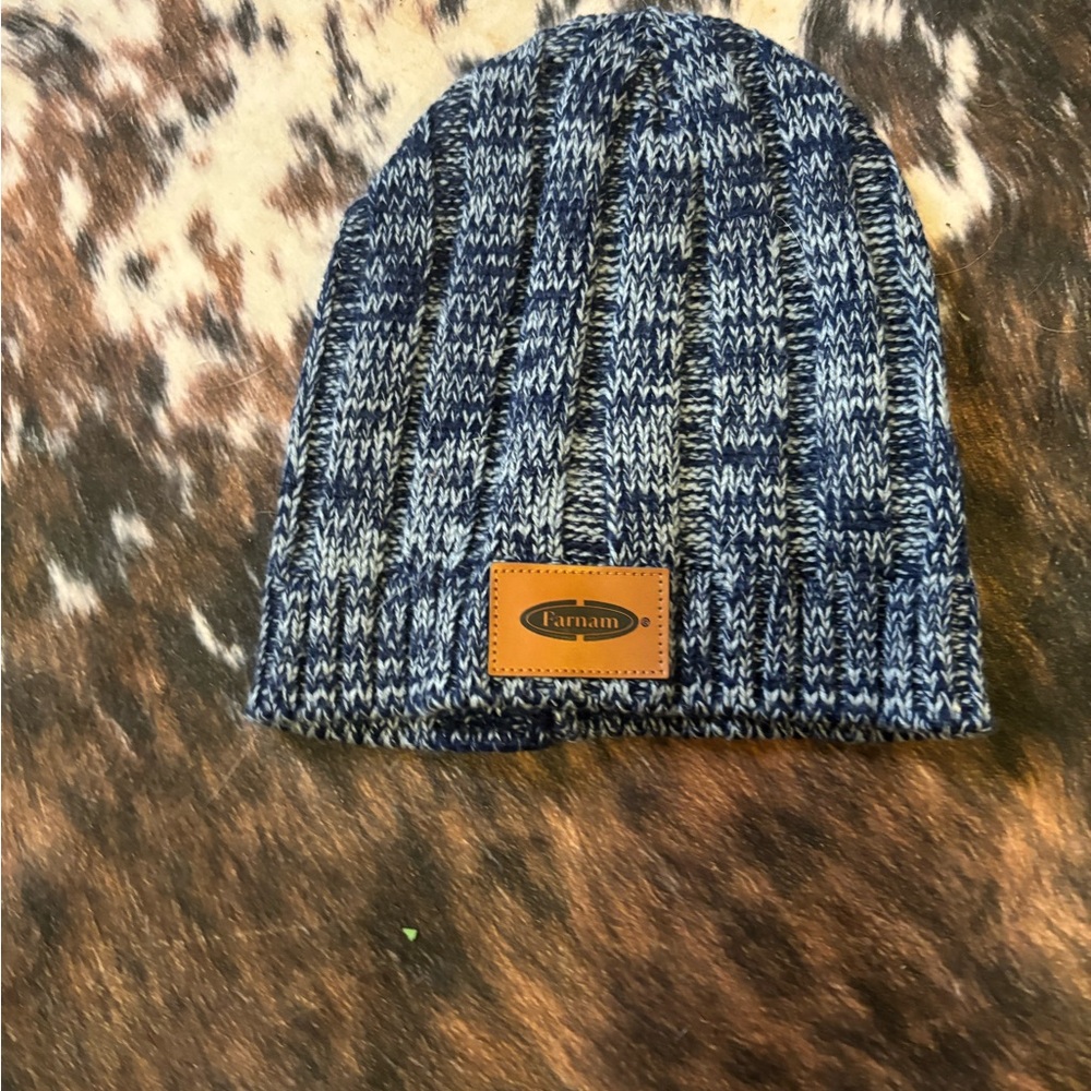Blue Knit Beanie
